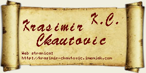 Krasimir Čkautović vizit kartica